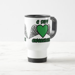 Heart/Wings...C Diff Travel Mug