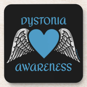 Heart/Wings...Dystonia Beverage Coaster