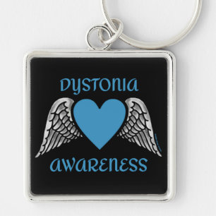 Heart/Wings...Dystonia Keychain