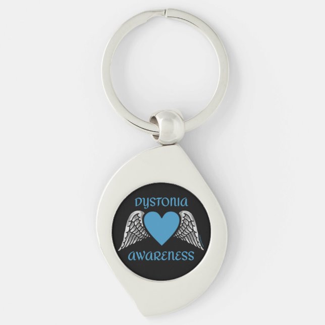 Heart/Wings...Dystonia Keychain (Front)