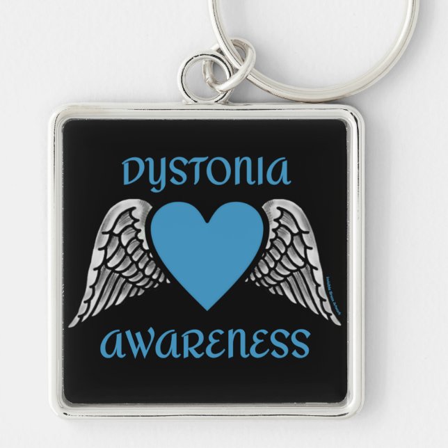 Heart/Wings...Dystonia Keychain (Front)