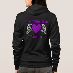 Heart/Wings...Fibro Jacket Hoodie