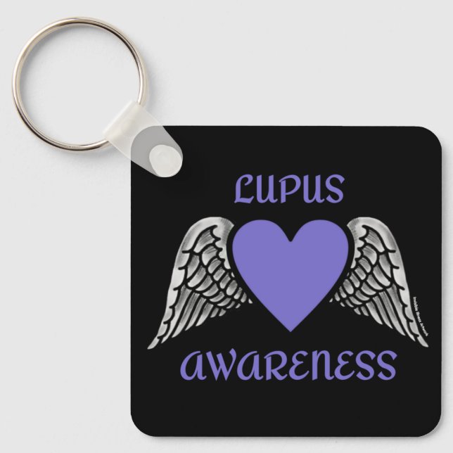 Heart/Wings...Lupus Keychain (Front)