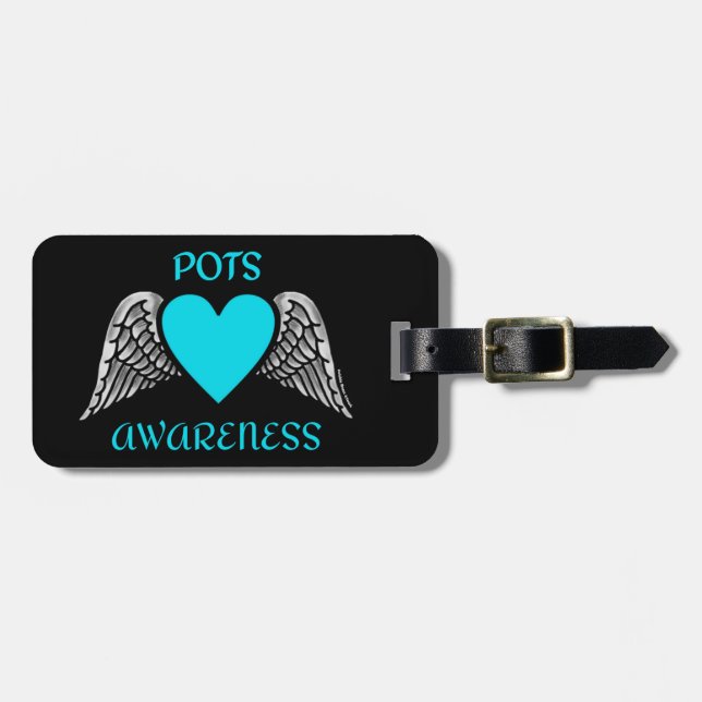 Heart/Wings...POTS Luggage Tag (Front Horizontal)
