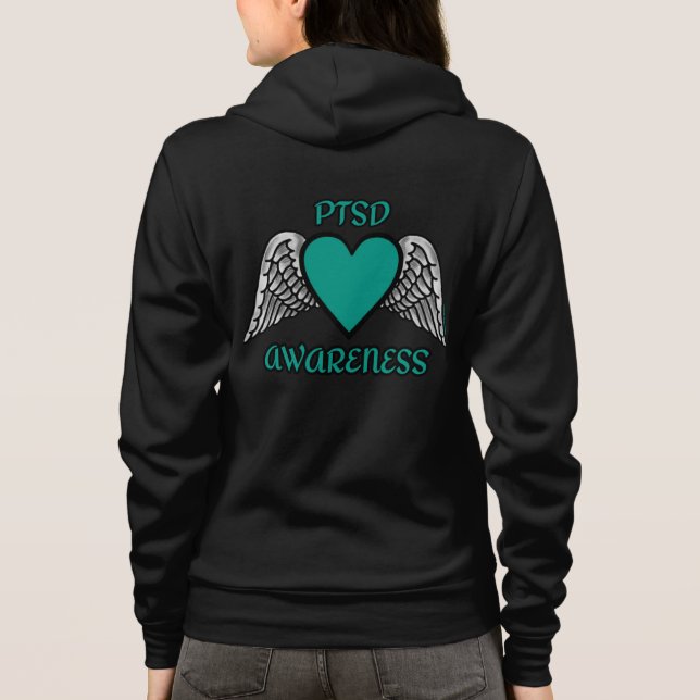 Heart/Wings...PTSD Hoodie (Back)