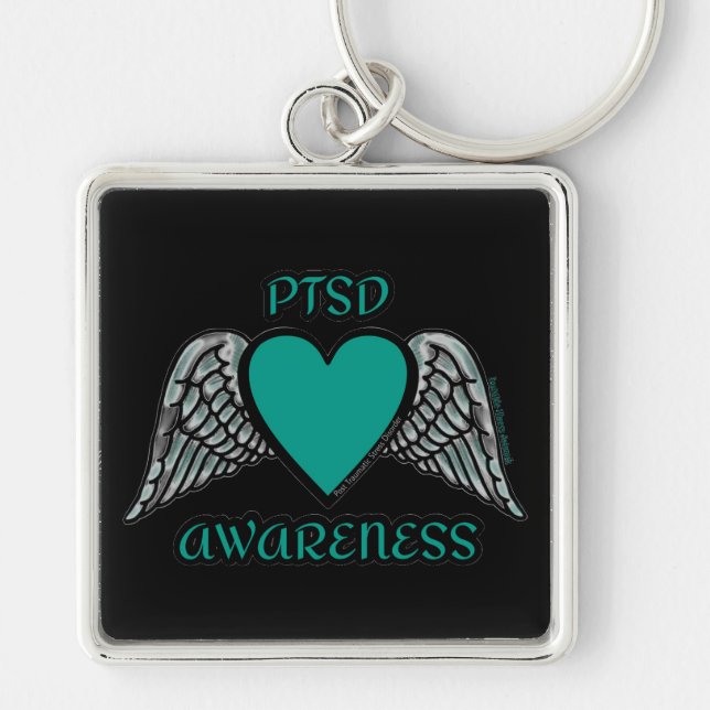 Heart/Wings...PTSD Key Ring (Front)