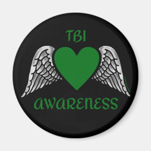 Heart/Wings...TBI Magnet