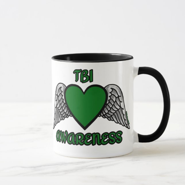 Heart/Wings...TBI Mug (Right)