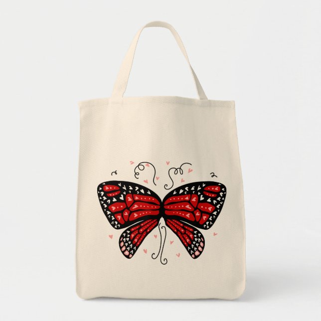 Heart Wings Tote Bag (Front)