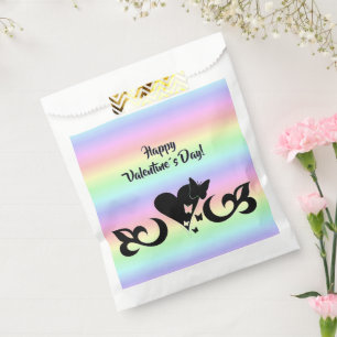 Heart with Butterfly and Lily Favour Bags