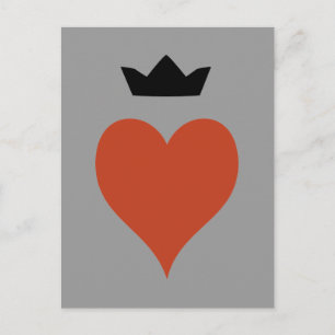 Heart with Crown Postcard