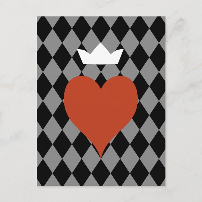Heart with Crown Postcard (Front)