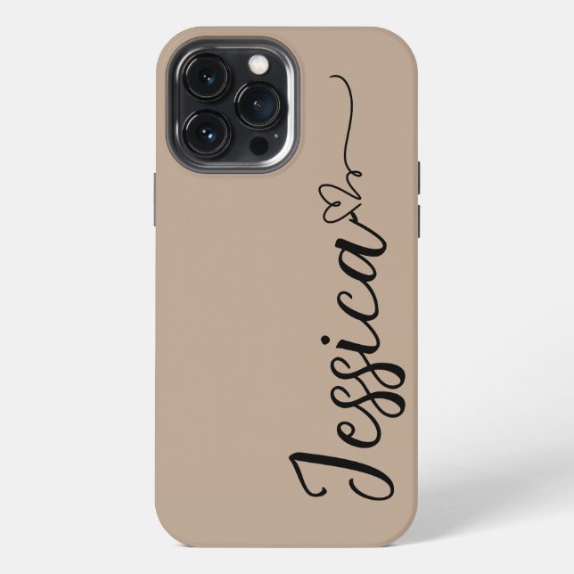 Heart with custom name script bold hot Case-Mate iPhone Case (Back)