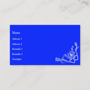 Heart with Flower and Butterfly Business Card