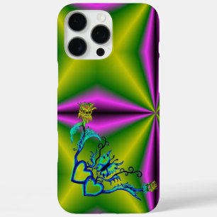 Heart with Flower and Butterfly iPhone 16 Pro Max Case