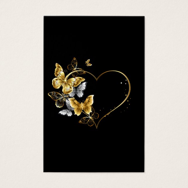 Heart with Golden Butterflies (Front)