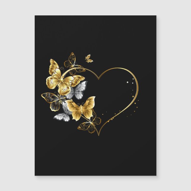 Heart with Golden Butterflies (Front)
