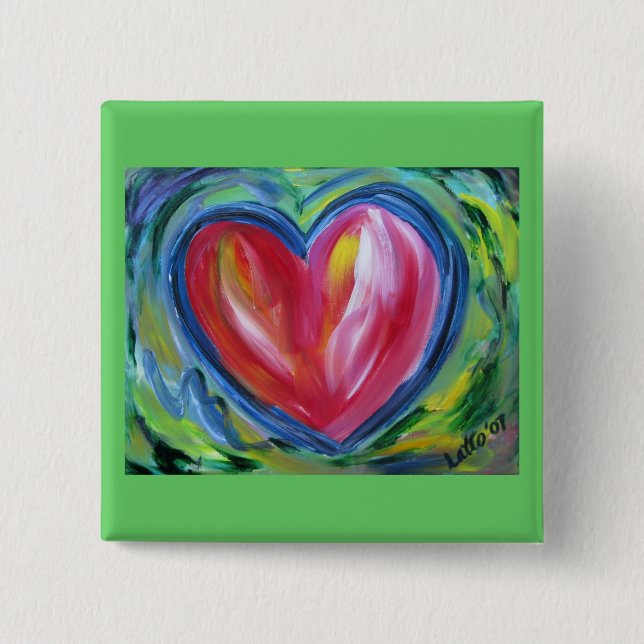 Heart with Hope Button (Front)