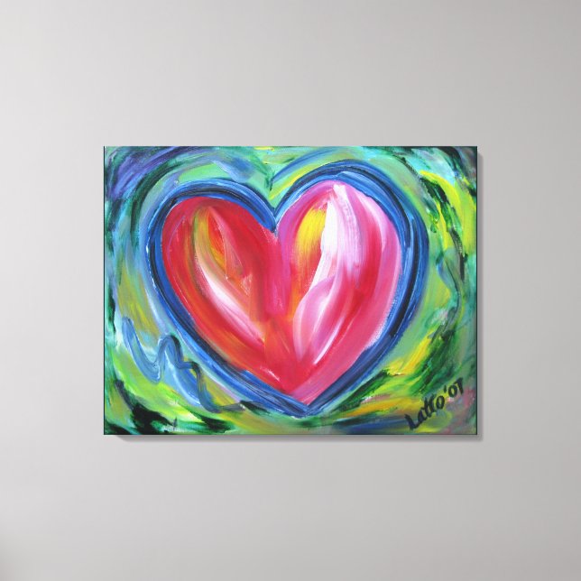 Heart with Hope Canvas Painting Art Painting Print (Front)