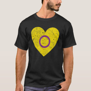 Heart with Intersex Flag   Pride Month T-Shirt