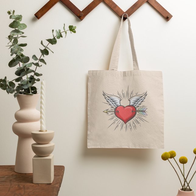 Heart With Wings Tote Bag (Creator Uploaded)