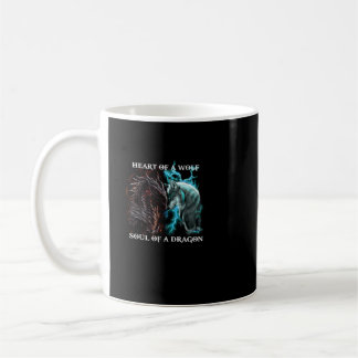 Heart Wolf Soul Of Dragon Coffee Mug