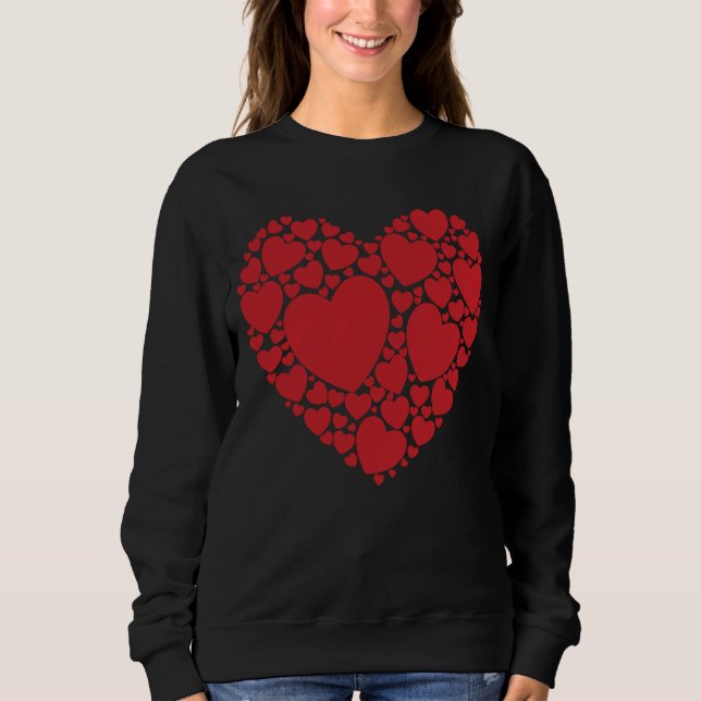 Heart Word Cloud Valentine's Day Love Sweatshirt (Front)