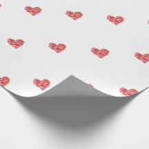 Heart wrapping paper