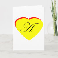Heart Yellow Red A Wedding Invitation The MUSEUM Z