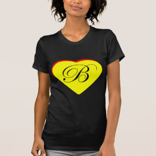 Heart Yellow Red B Wedding Invitation The MUSEUM Z T-Shirt