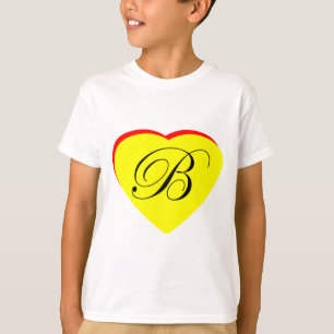 Heart Yellow Red B Wedding Invitation The MUSEUM Z T-Shirt
