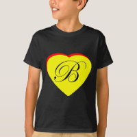 Heart Yellow Red B Wedding Invitation The MUSEUM Z