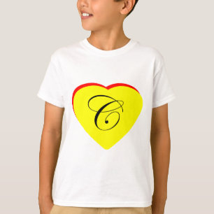 Heart Yellow Red C Wedding Invitation The MUSEUM Z T-Shirt