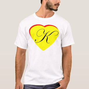 Heart Yellow Red K Wedding Invitation The MUSEUM Z T-Shirt