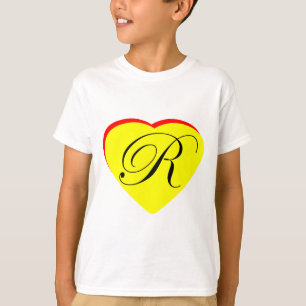 Heart Yellow Red R Wedding Invitation The MUSEUM Z T-Shirt