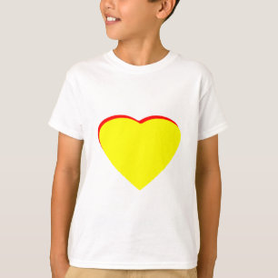 Heart Yellow Red Wedding Invitation The MUSEUM Zaz T-Shirt