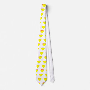 Heart Yellow Red Wedding Invitation The MUSEUM Zaz Tie