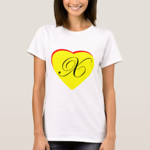 Heart Yellow Red X Wedding Invitation The MUSEUM Z T-Shirt