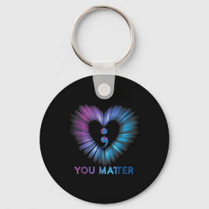 Heart You 988 Suicide Prevention Awareness _1  Key Ring