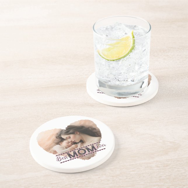 Heart You, Best Mum Ever Coaster (Side)