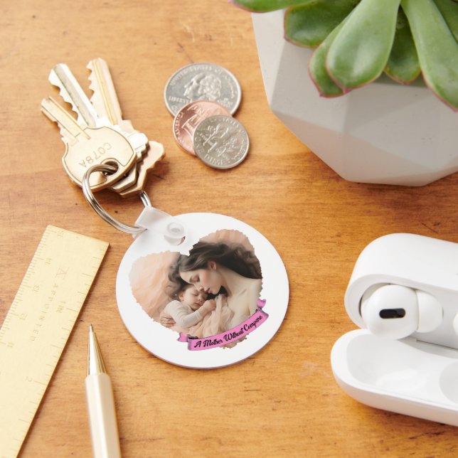 Heart You, Custom Text & Photo Key Ring (Desk)