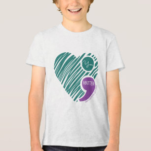 Heart You Dont Let Your Story End Suicide Preventi Tri-Blend Shirt