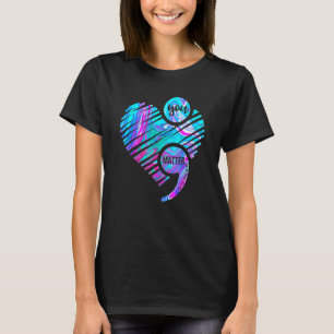 Heart You Matter Mental Health Awareness Suicide P T-Shirt