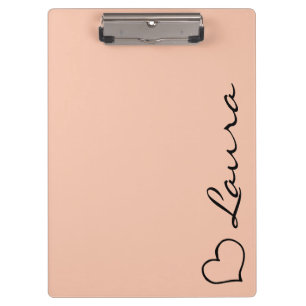 Heart Your Name Script Custom Gift Clipboard