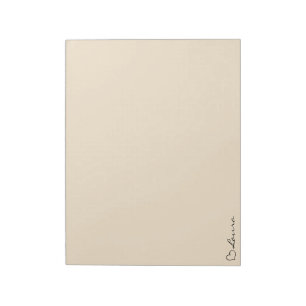 Heart Your Name Script Custom Gift Notepad