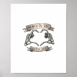 Heartagram - Death Is Classic - Skeleton Hand Hear Poster