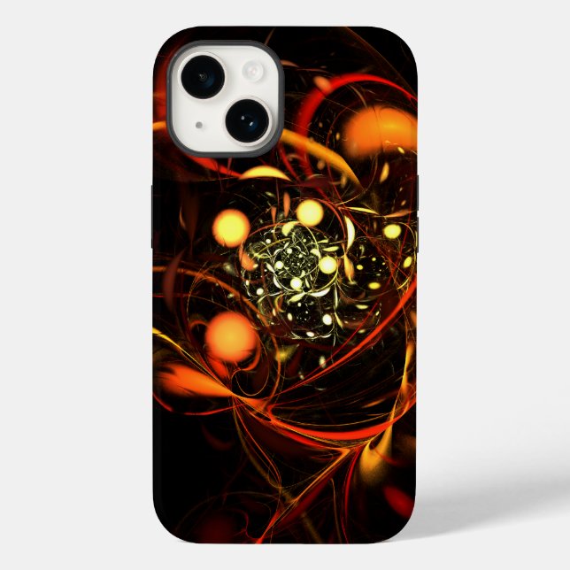 Heartbeat Abstract Art Case-Mate iPhone Case (Back)