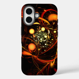 Heartbeat Abstract Art iPhone 16 Case