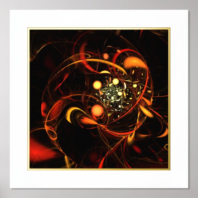Heartbeat Abstract Art Foil Prints (Front)
