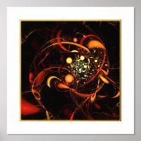 Heartbeat Abstract Art